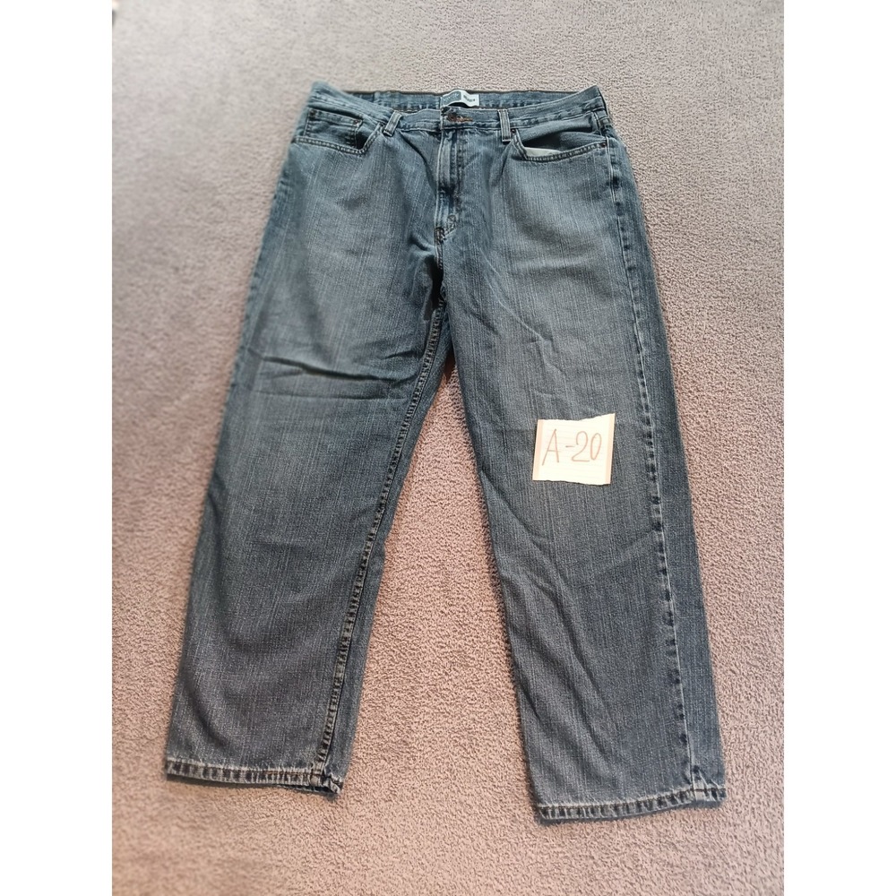 Levi Strauss Signature Jeans 38x30 Relaxed‎ Fit Blue Denim Pants Men